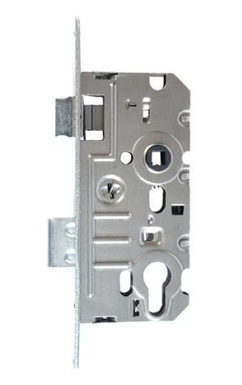 Zámek zadlabací K241 vložkový, jednozápadový, s převodem, LEVÝ, 72/70, bílý zinek - Vložky,zámky,klíče,frézky Zámky zadlabací, přísl. Zámky zadlabací dveřní
